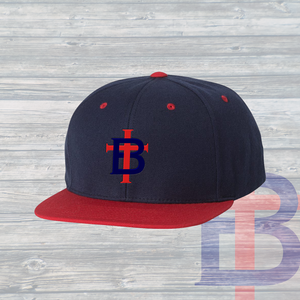 The TB Hat ~ Navy & Radical Red