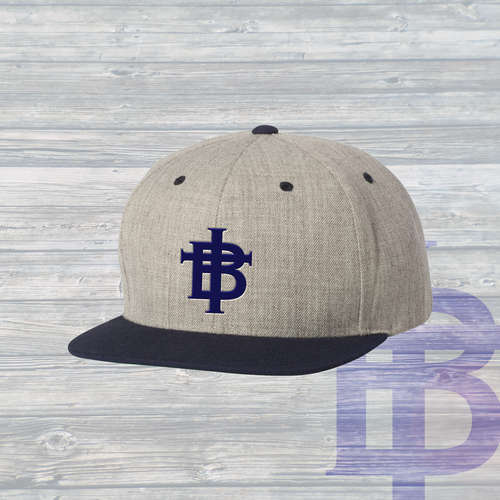 The TB Hat ~ Great Grey & Navy