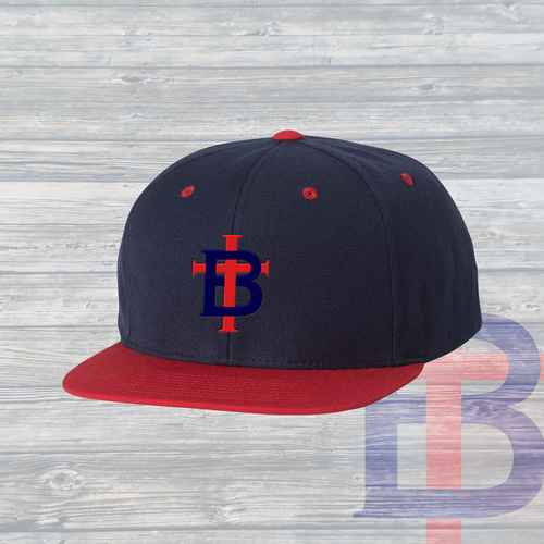 The TB Hat ~ Navy & Radical Red